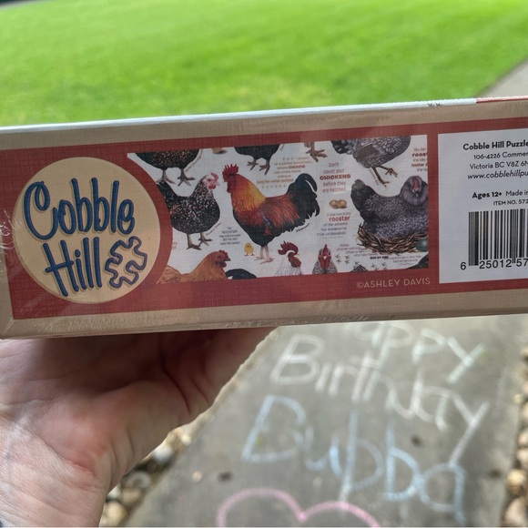 New in Box 1000 Piece “Nobody Here But Us Chickens” Puzzle by Cobble Hill ❤️🐓 - Picture 2 of 3
